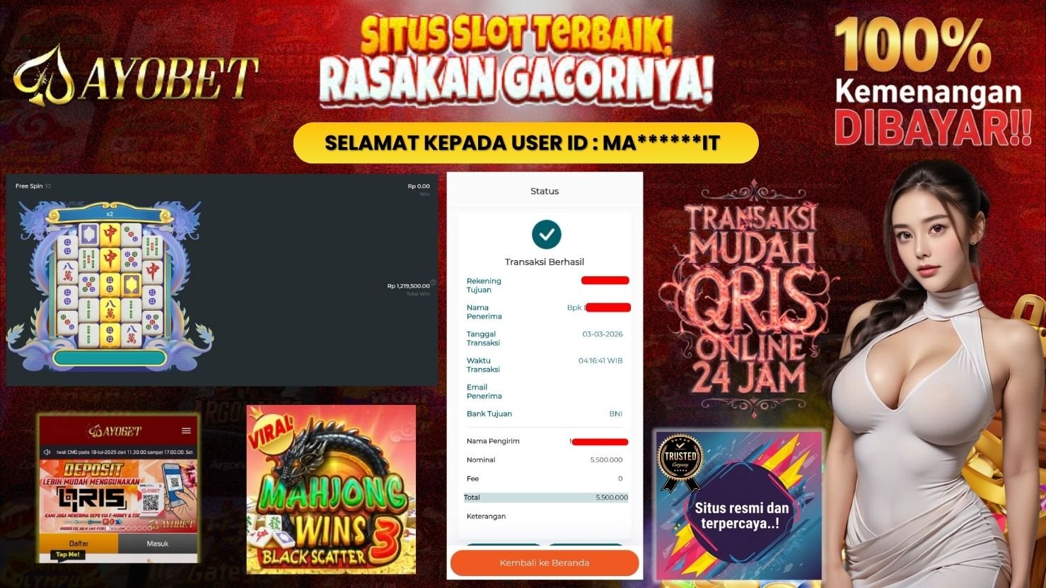 AYOBET JACKPOT SLOT MAHJONG WINS 3 - BLACK SCATTER